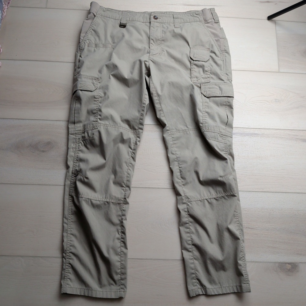 5.11 Tactical Straight Fit ABR Cargo Pants Mens 38x32 Khaki Tan Ripstop